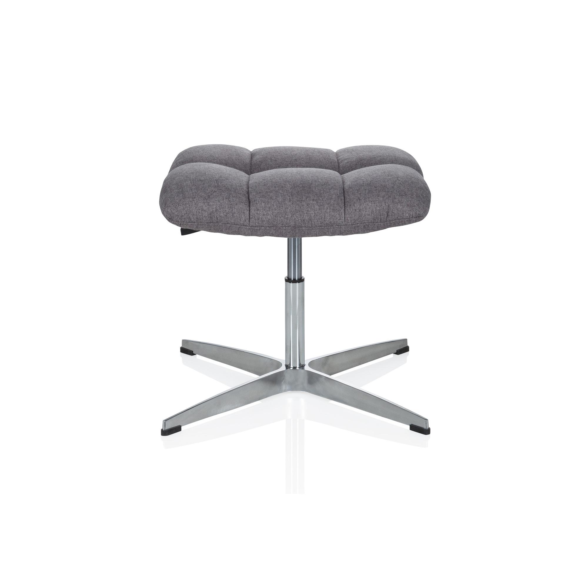 SARANTO Stool Height Adjustable Fabric Grey 0