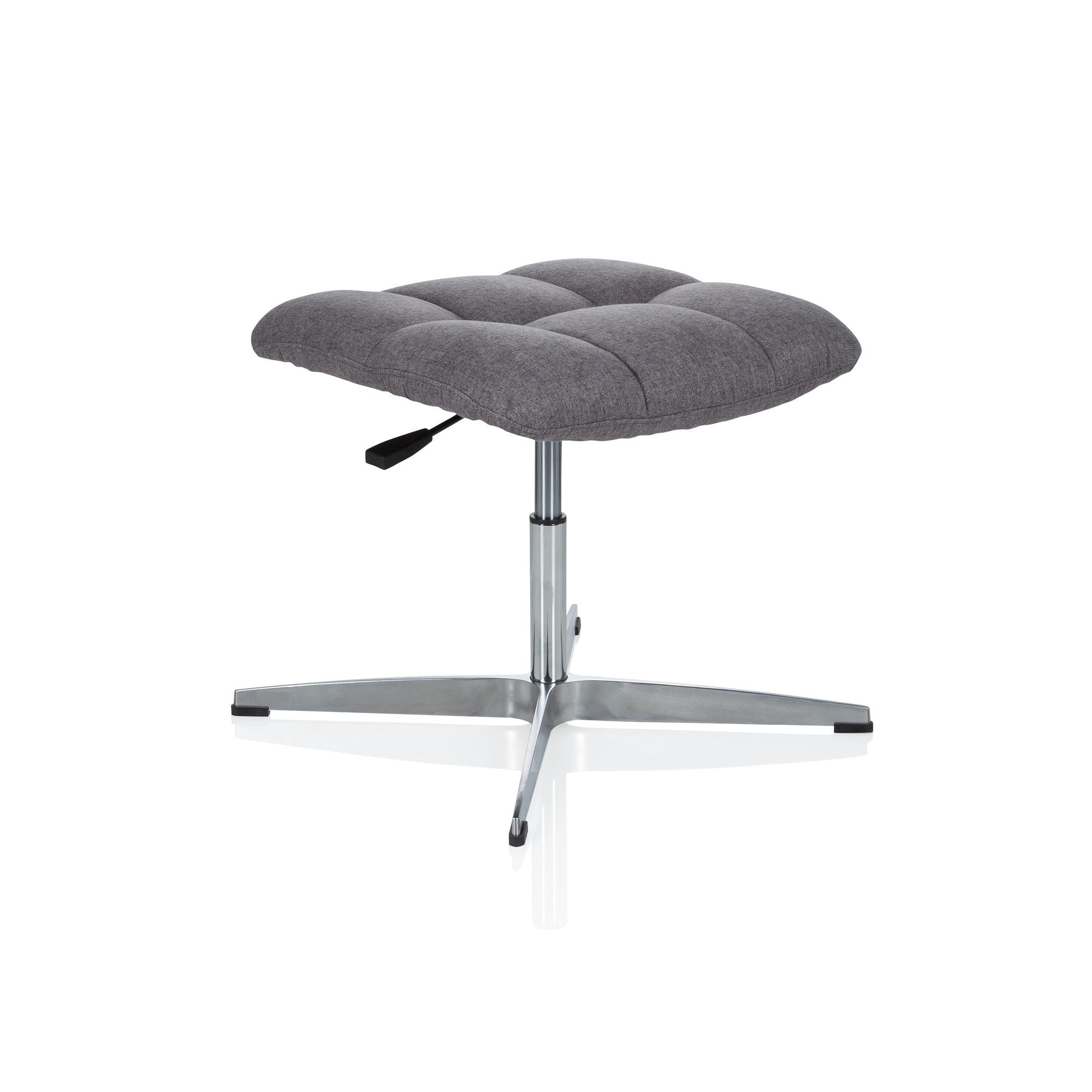 SARANTO Stool Height Adjustable Fabric Grey 6