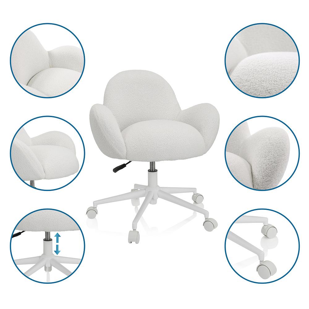 KID TEDDY I Children's/Youth Swivel Chair White 1