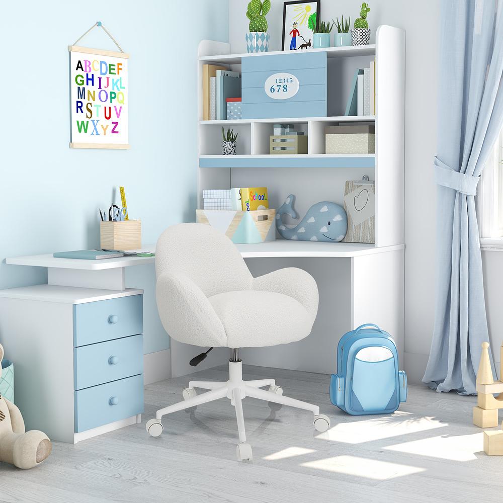 KID TEDDY I Children's/Youth Swivel Chair White 2