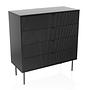 KARBY K Cassettiera 4 cassetti Legno Nero 6