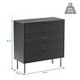 KARBY K Chest of drawers 4 drawers Wood Black 4