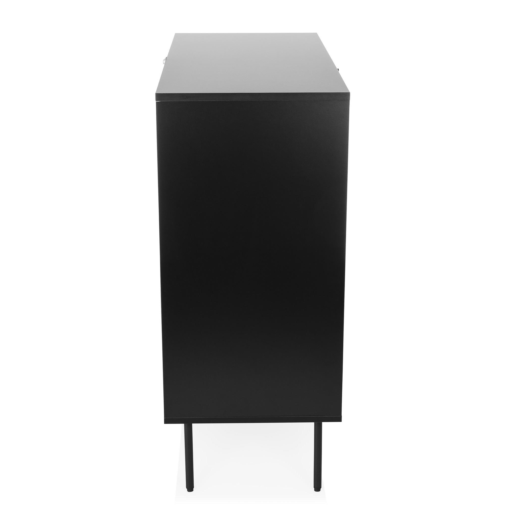 KARBY K Chest of drawers 4 drawers Wood Black 8