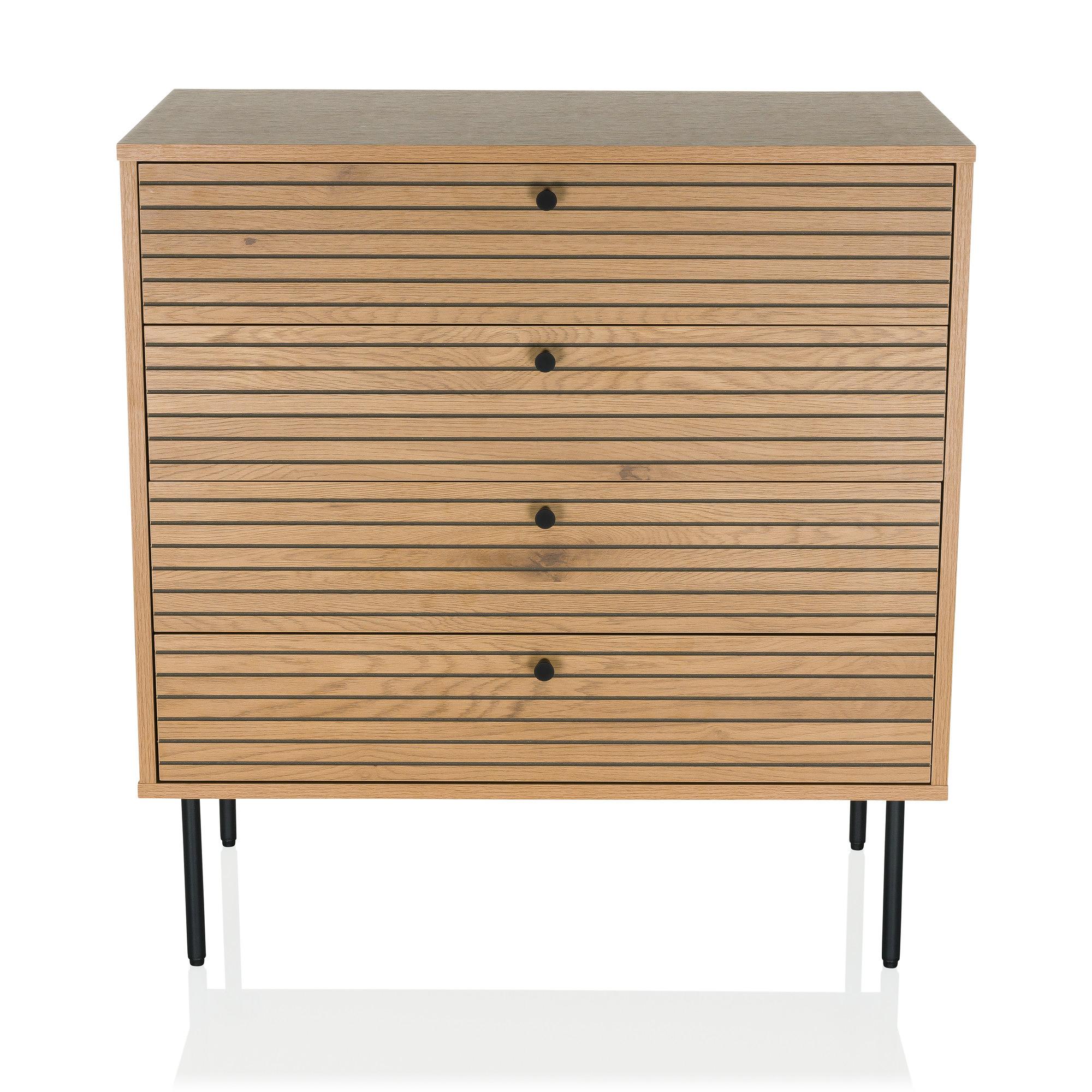 LINNO K Chest of drawers 4 drawers Wood Brown 0
