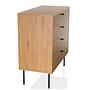 LINNO K Cassettiera 4 cassetti Legno Marrone 7
