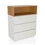 MELMO K Highboard Cabinet Wood White 6