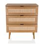 BOHEO K Chest of drawers 3 drawers Wood Oak-look 0