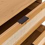 BOHEO K Cassettiera 3 cassetti legno effetto rovere 2