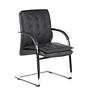 VILLA V Chair  Cantilever chair Leather Black 1