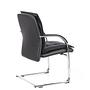VILLA V Chair  Cantilever chair Leather Black 3
