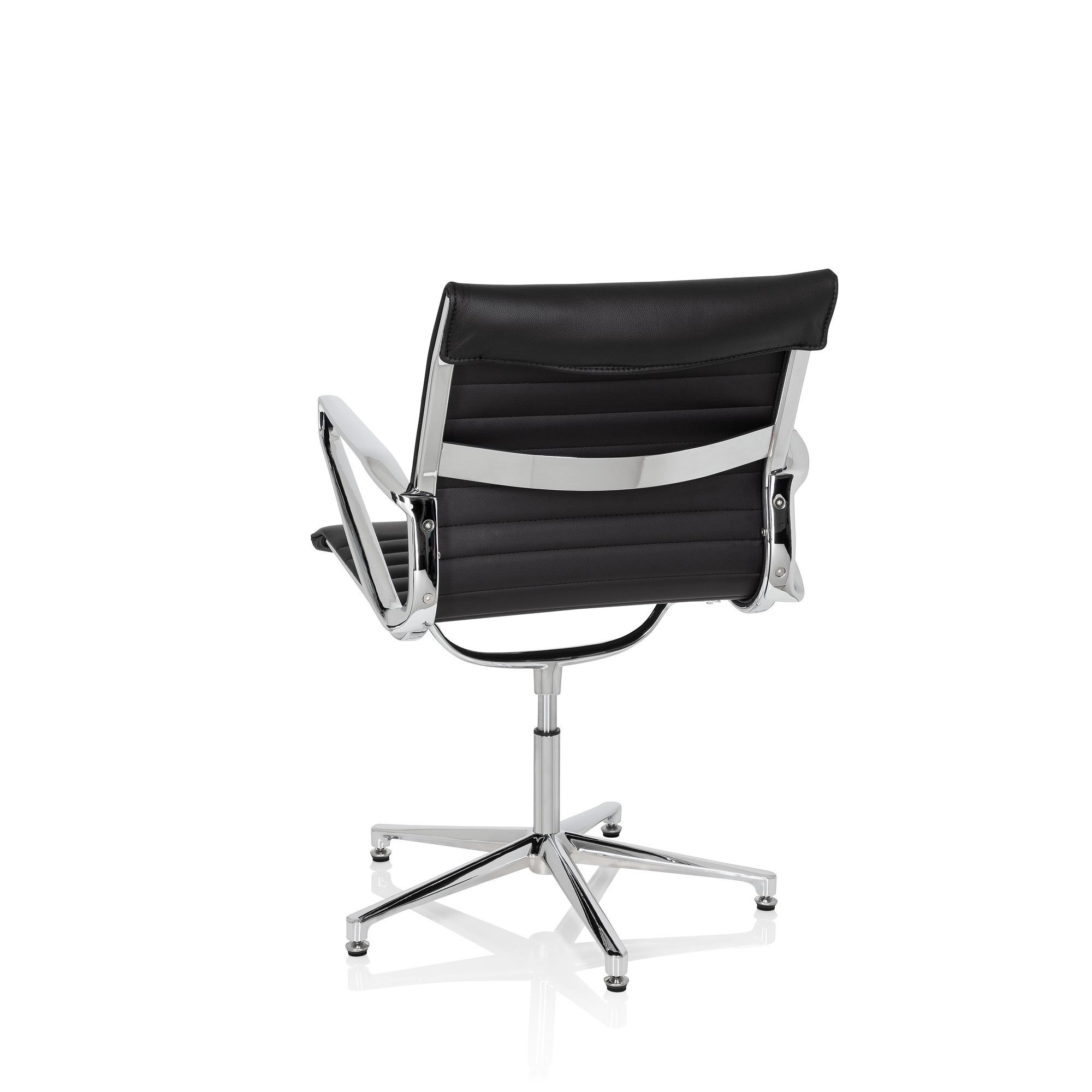 PARIBA V IV  Office chair Swivel Leather Black 8