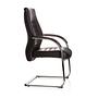 VITORO V Chair Cantilever Faux Leather Black 3