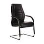 VITORO V Chair Cantilever Faux Leather Black 2