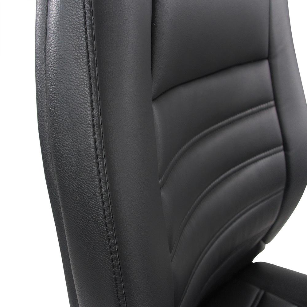VITORO V Chair Cantilever Faux Leather Black 1