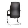 VITORO V Chair Cantilever Faux Leather Black 7