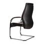 VITORO V Chair Cantilever Faux Leather Black 8