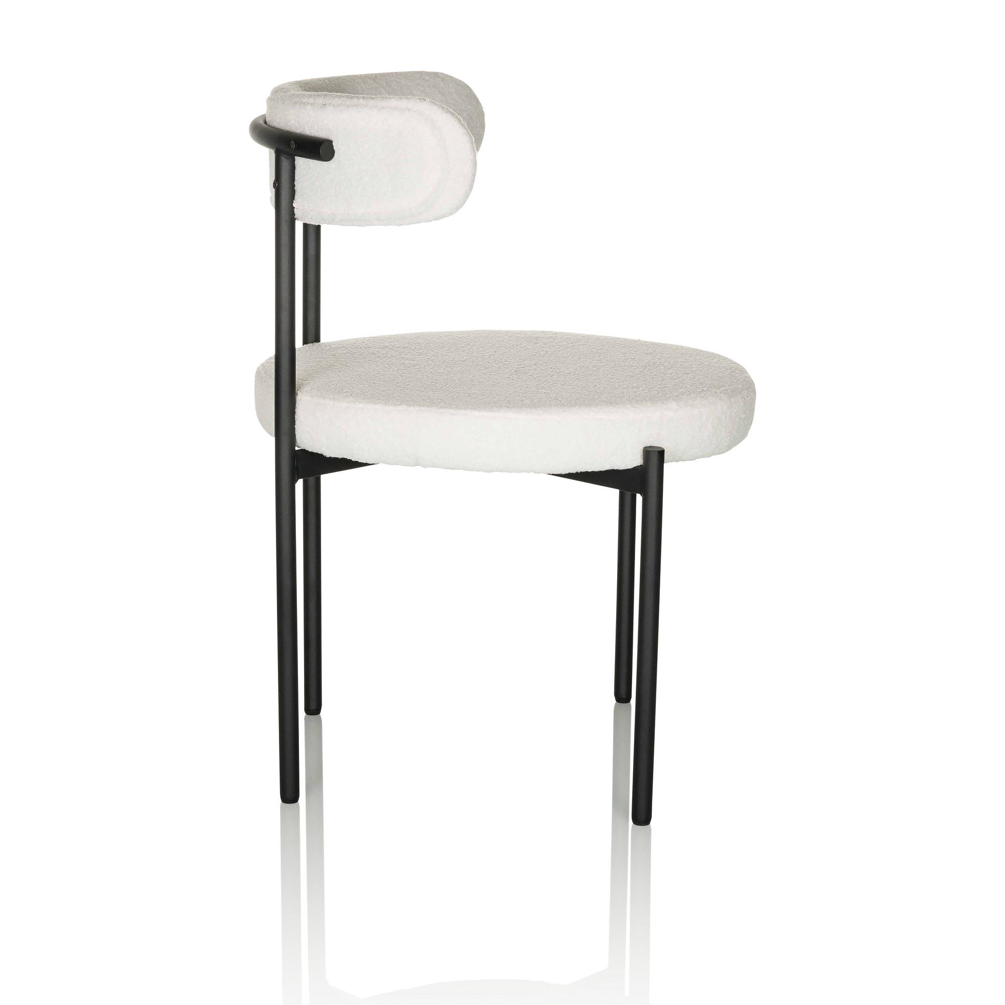 TEDIO Chair Teddy Fabric White 6