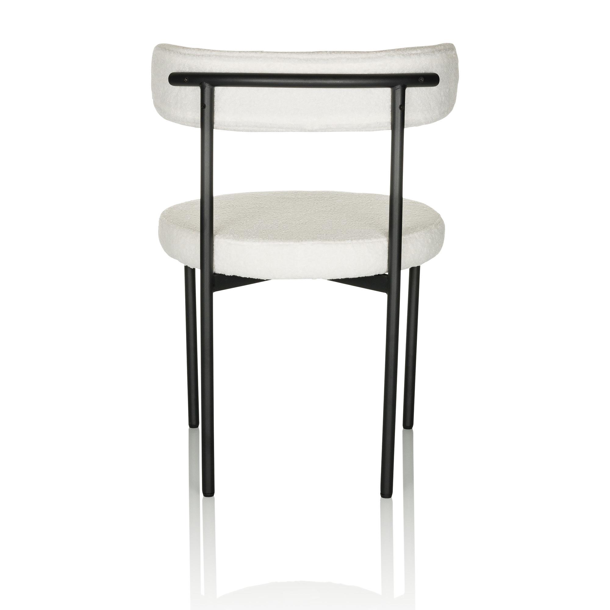 TEDIO Chair Teddy Fabric White 9