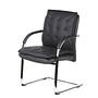 VILLA V Chair  Cantilever chair Leather Black 9