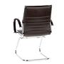 Parma V Chair Cantilever Leather Brown 6