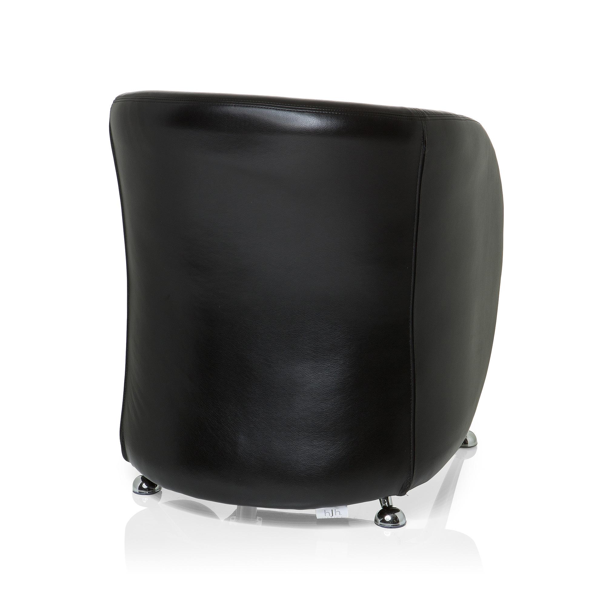 ST. LUCIA Sedia da ufficio ecopelle nero 4