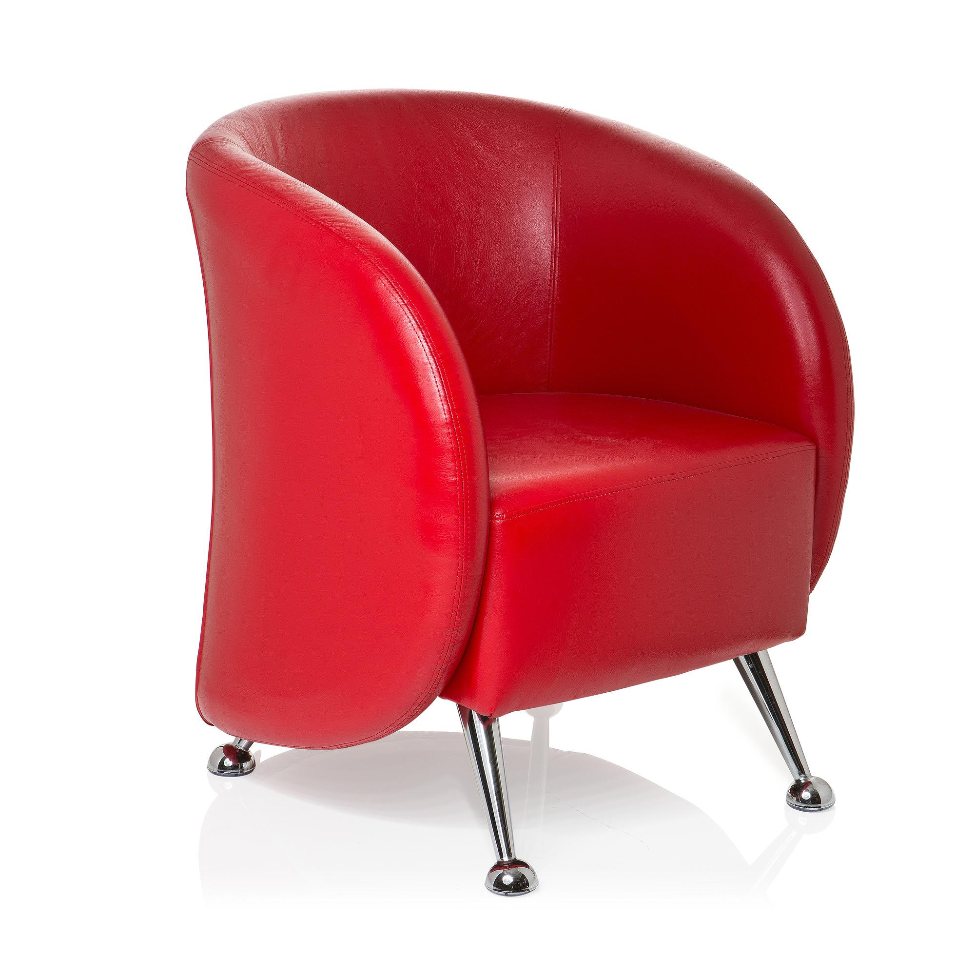 ST. LUCIA Office chair Faux leather Red 1