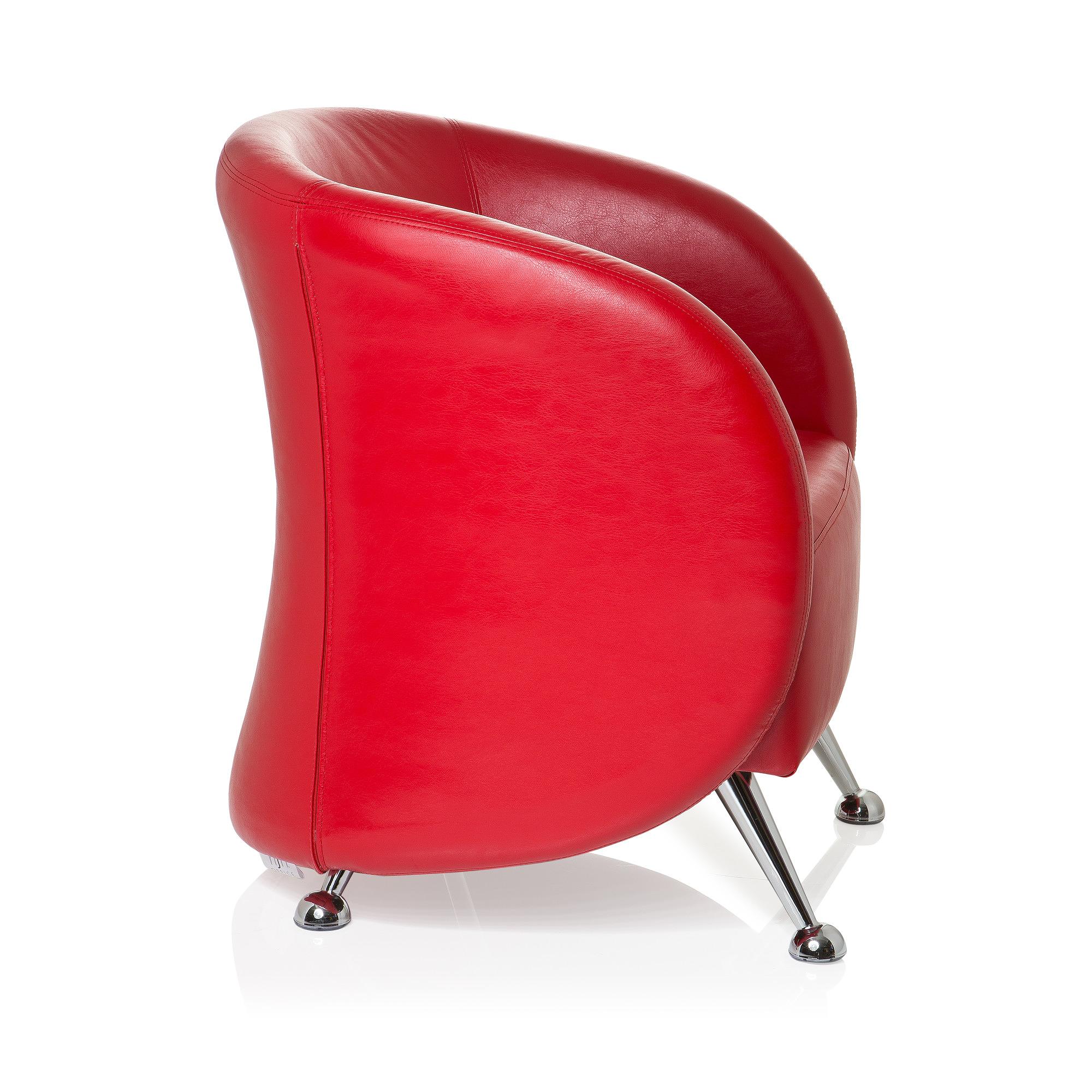 ST. LUCIA Office chair Faux leather Red 2