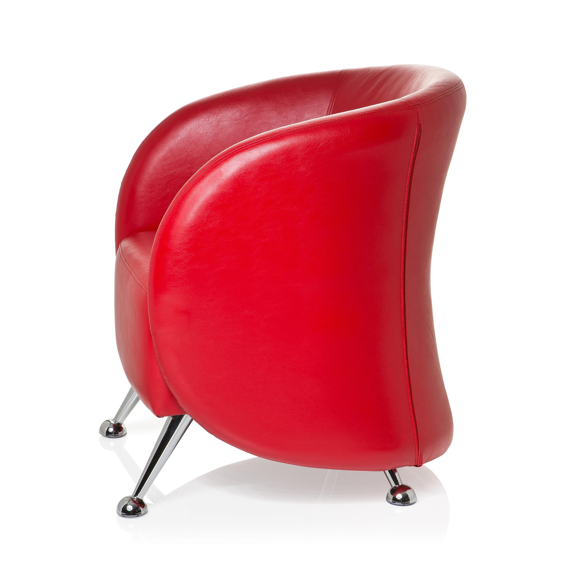 ST. LUCIA Office chair Faux leather Red 8