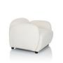 VERDUNA Chair Teddy fabric White 6