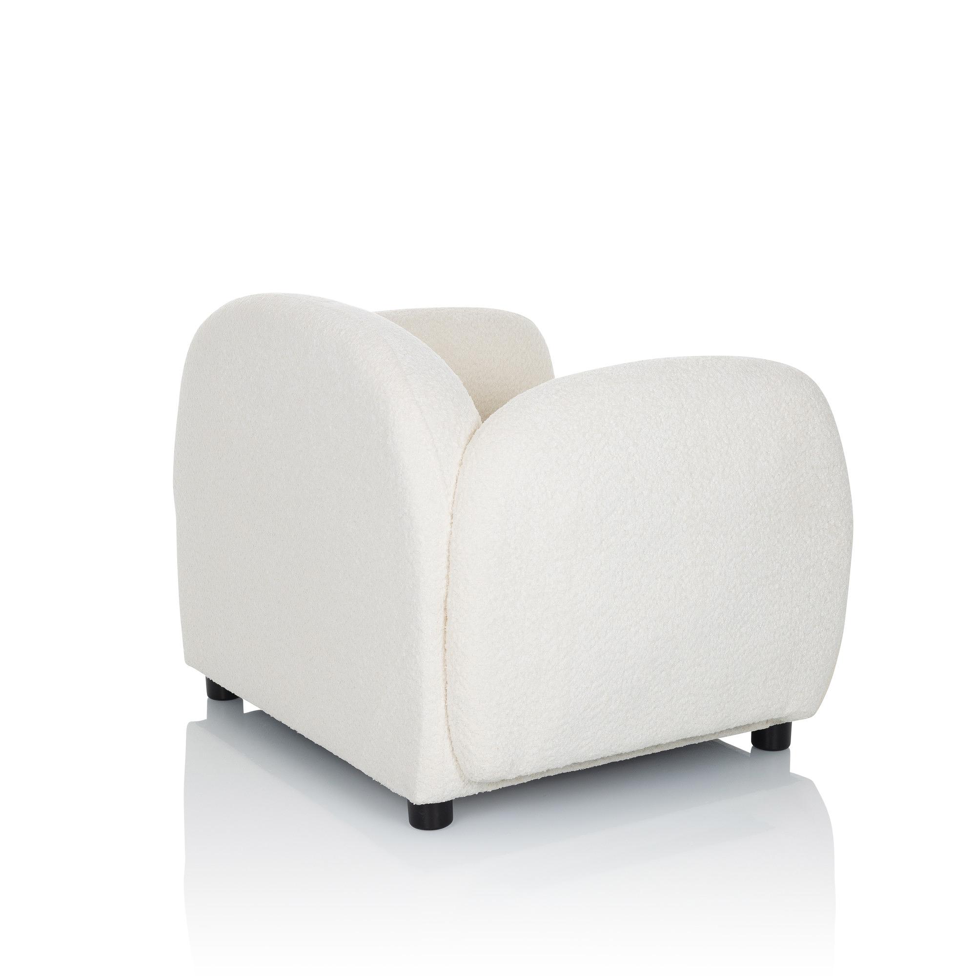 VERDUNA Sedia tessuto Teddy Bianco 8