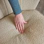 MANISO Chair Teddy Fabric Beige 1