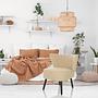 MANISO Chair Teddy Fabric Beige 3