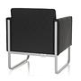 Aruba Armchair Faux Leather Black 6