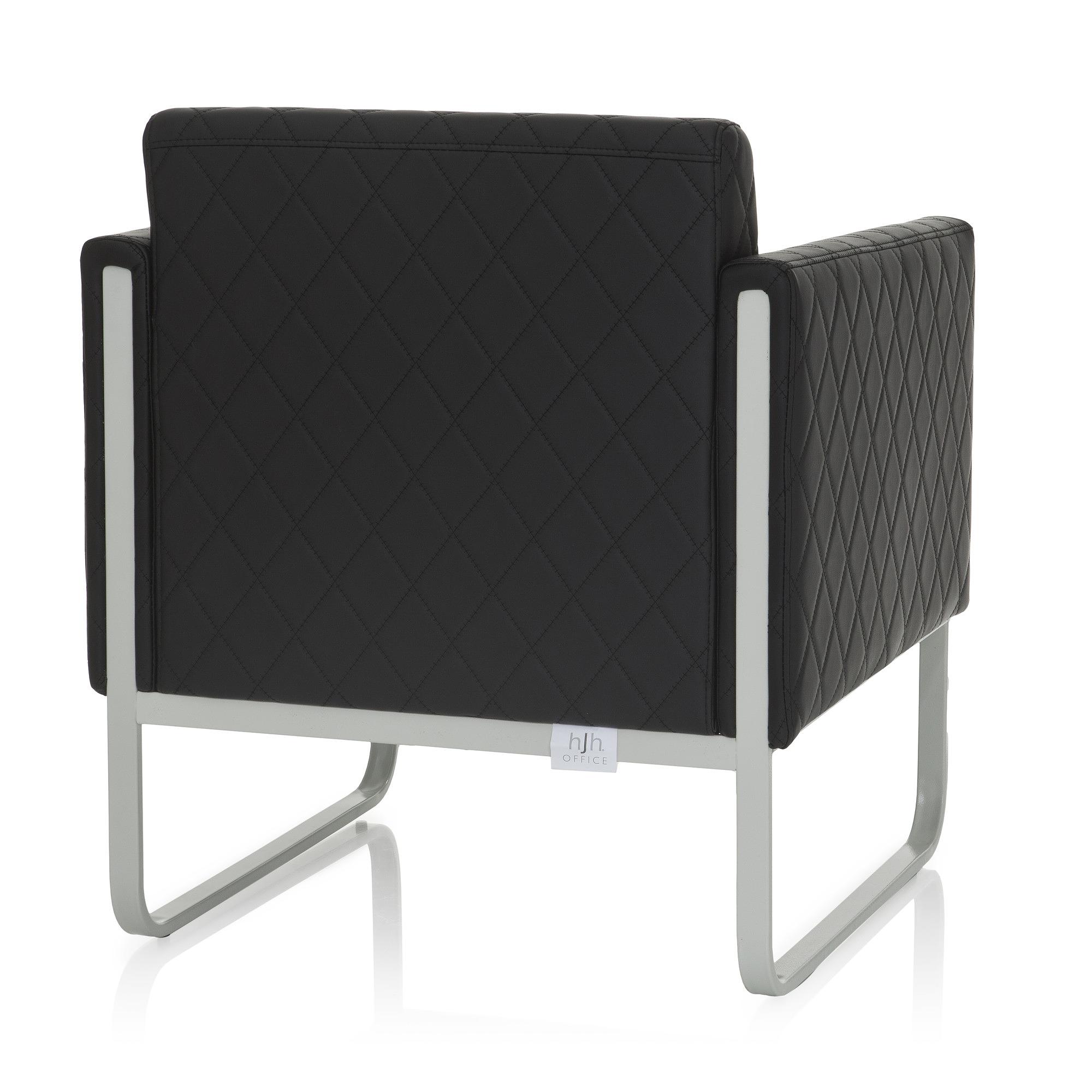 Aruba Armchair Faux Leather Black 6