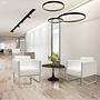 ARUBA Armchair Faux leather White 1