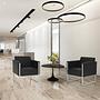Aruba Armchair Faux Leather Black 1