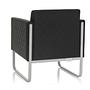 Aruba Armchair Faux Leather Black 7