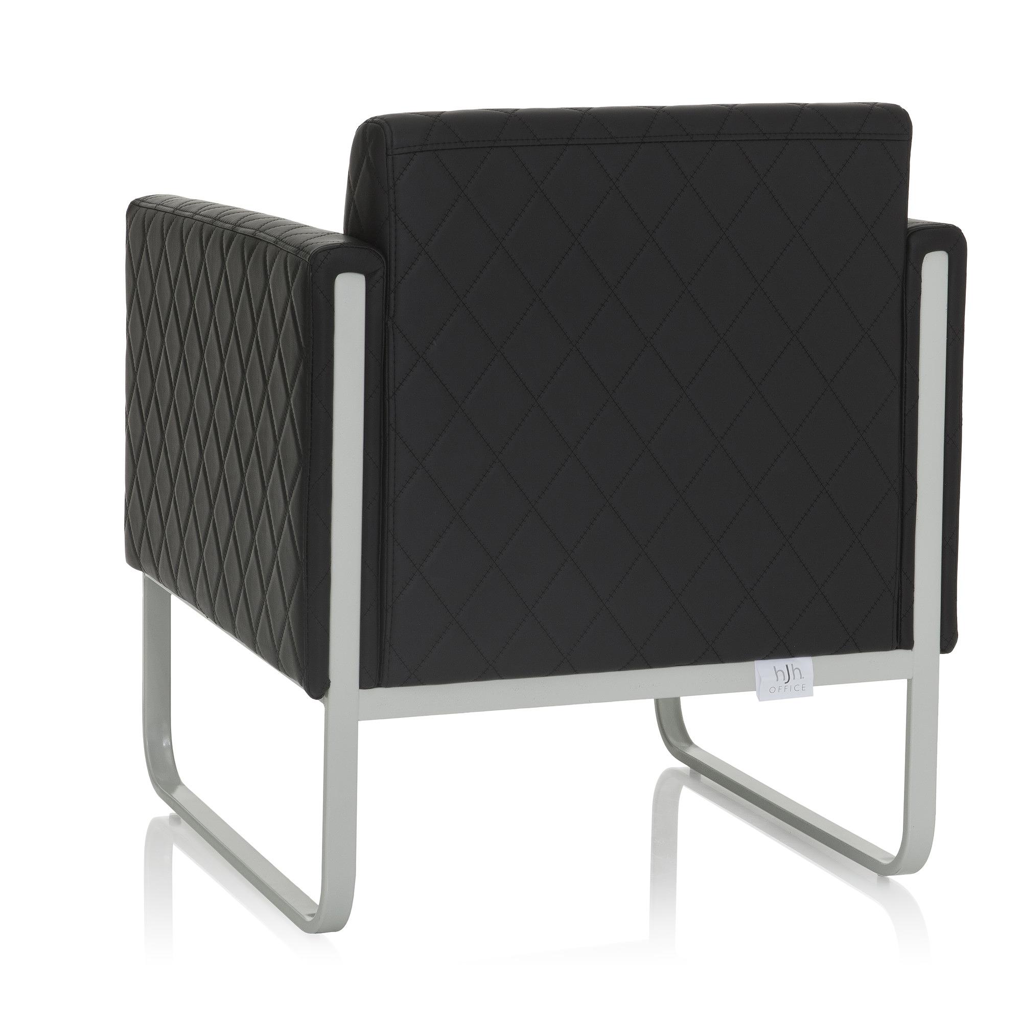 Aruba Armchair Faux Leather Black 7