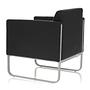 Aruba Armchair Faux Leather Black 8