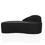 BARACOA Chaise longue destra tessuto nero 0