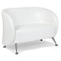 ST. LUCIA  2-seater Sofa Faux leather White 1