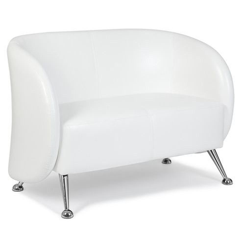 ST. LUCIA  2-seater Sofa Faux leather White 1