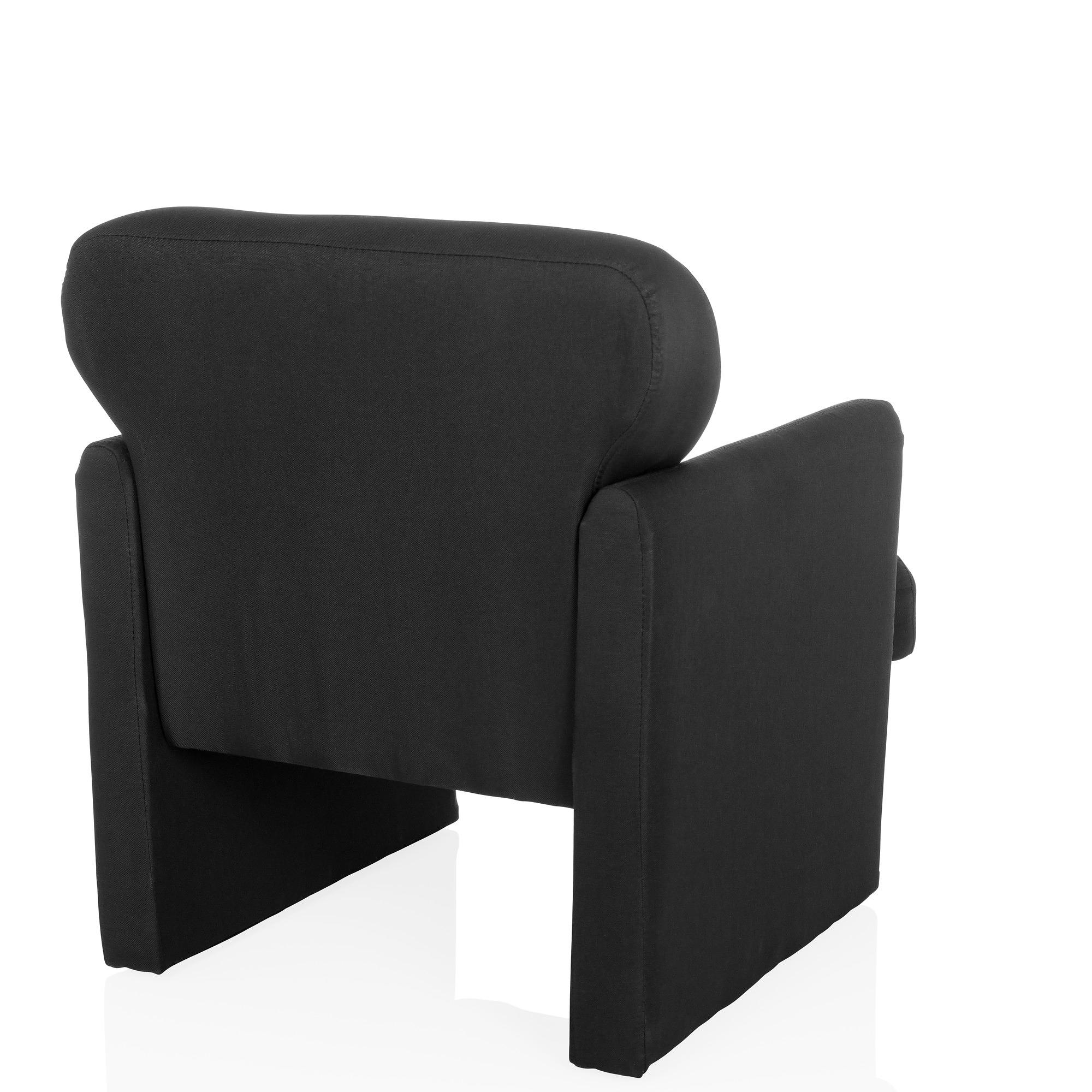 CARIPITO Lounge Chair Fabric Black 8