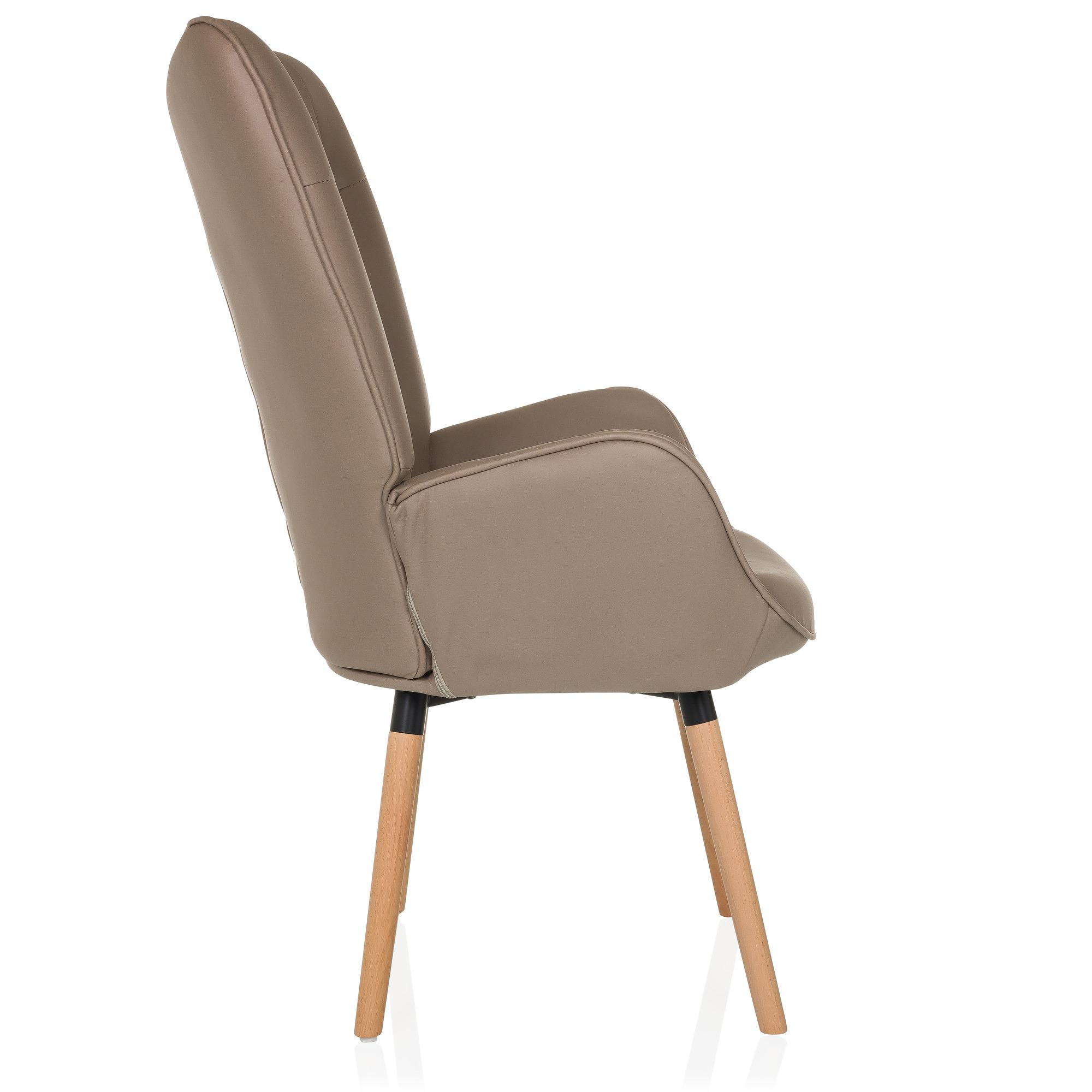 HAVENIO I Armchair Fabric Velvet Brown 3