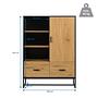 Amio H Schrank Holz Schwarz 4