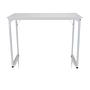 Workspace I Scrivania Acciaio Legno Bianco 0