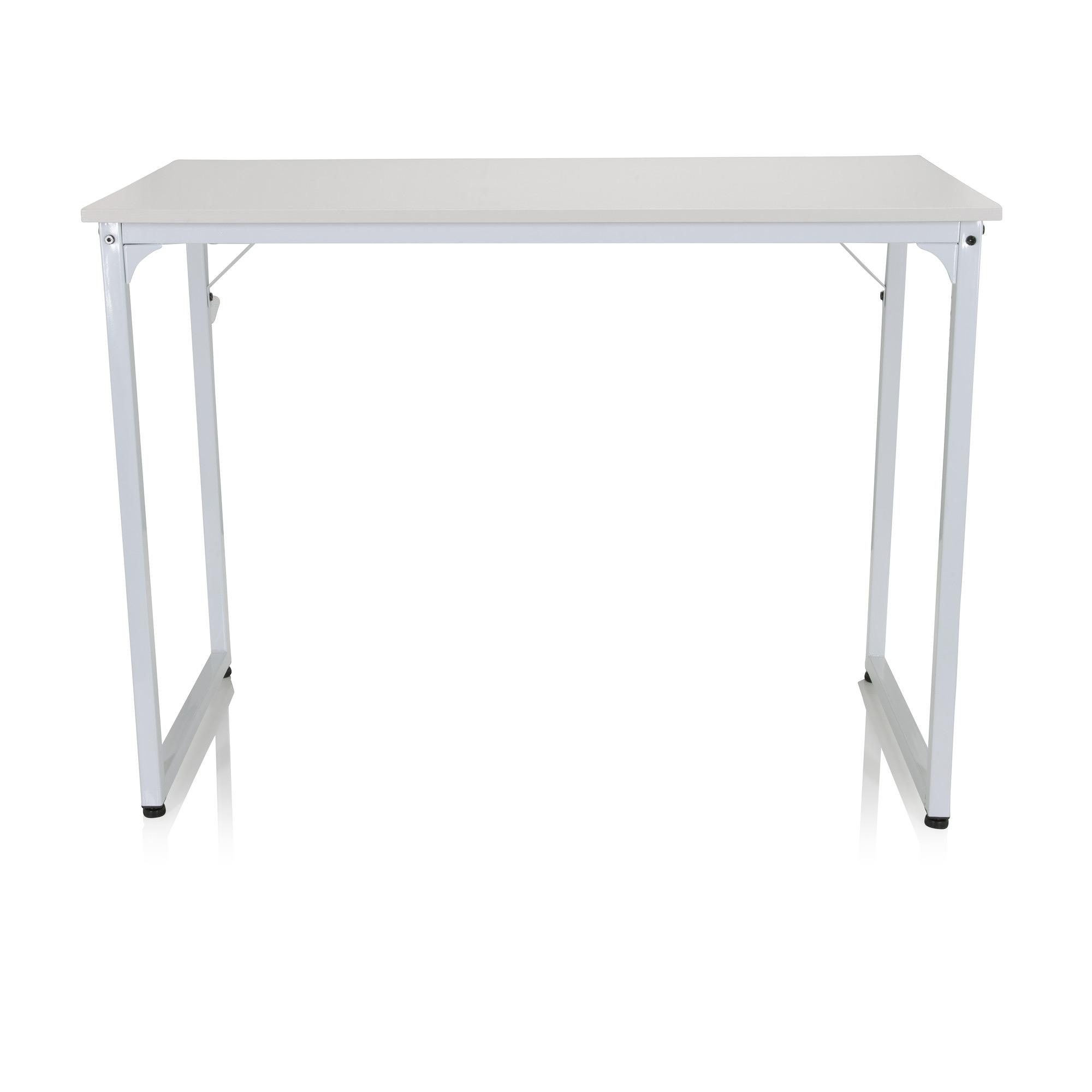 Workspace I Desk Steel Wood White 0