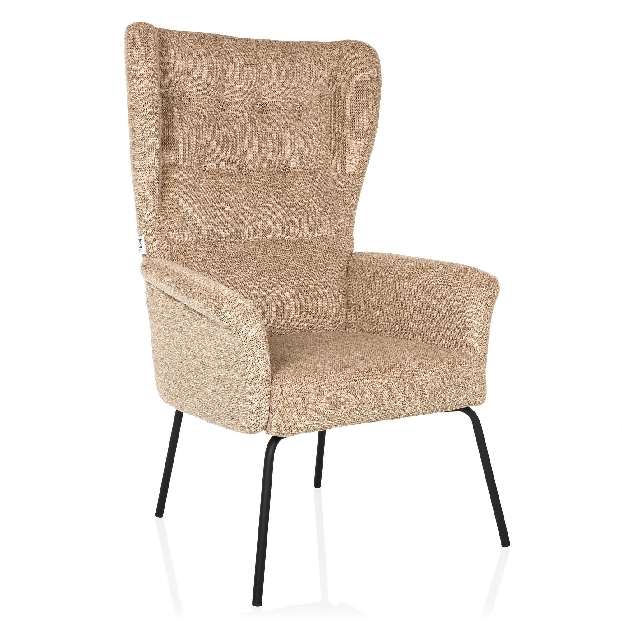HAVENIO Armchair Fabric Beige 5