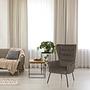Havenio Armchair Fabric Dark Grey 1