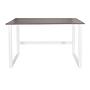 Workspace Light I Scrivania Legno Acciaio Grigio Bianco 0